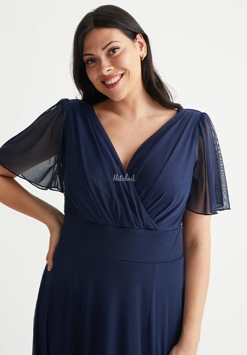 Isabelle Navy Float Sleeve Maxi Dress, Scarlett & Jo