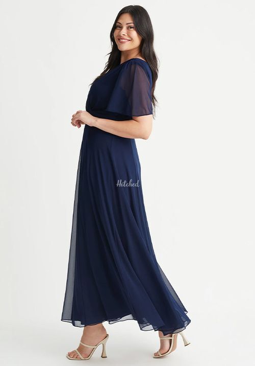 Isabelle Navy Float Sleeve Maxi Dress, Scarlett & Jo