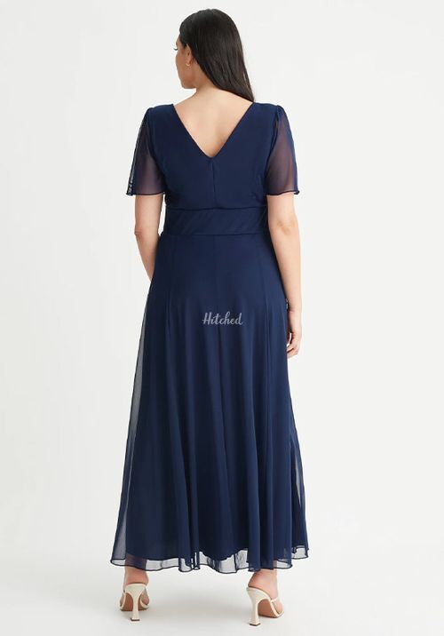 Isabelle Navy Float Sleeve Maxi Dress, Scarlett & Jo