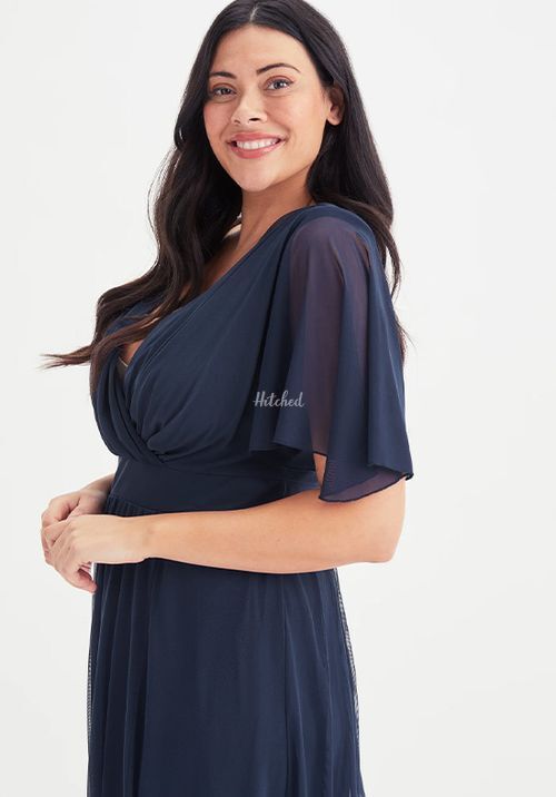 Julie Navy Hanky Hem Dress, Scarlett & Jo
