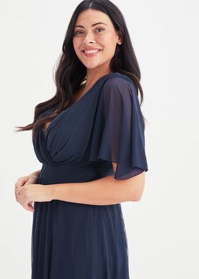 Julie Navy Hanky Hem Dress, Scarlett & Jo