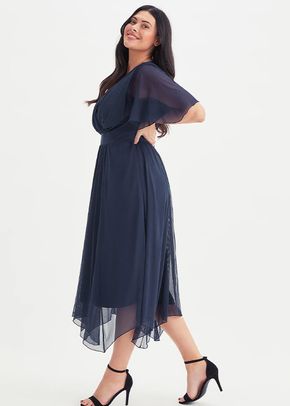 Julie Navy Hanky Hem Dress, Scarlett & Jo