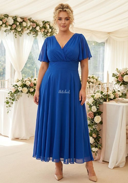 Isabelle Blue Float Sleeve Maxi Dress, Scarlett & Jo