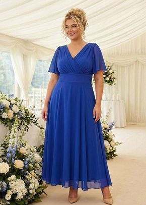 Isabelle Royal Blue Float Sleeve Maxi Dress, Scarlett & Jo