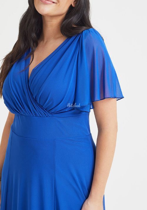 Isabelle Royal Blue Float Sleeve Maxi Dress, Scarlett & Jo