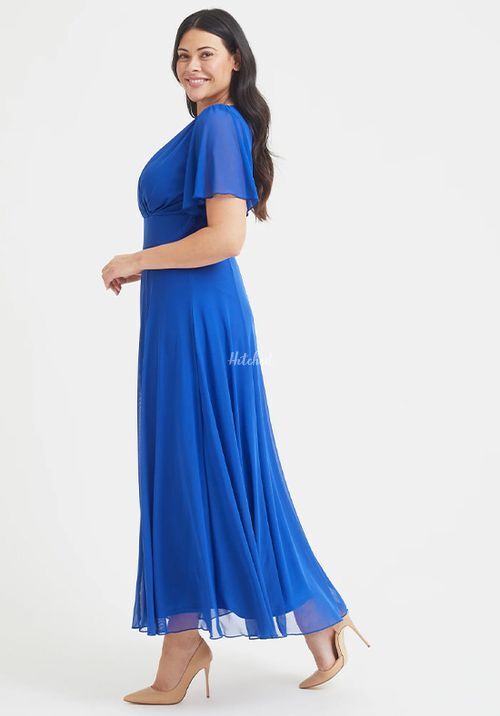Isabelle Royal Blue Float Sleeve Maxi Dress, Scarlett & Jo