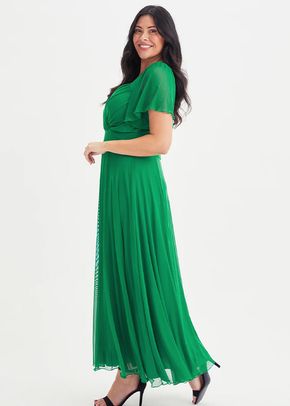Kemi Emerald Green Bolero Wrap Bodice Maxi Gown, Scarlett & Jo