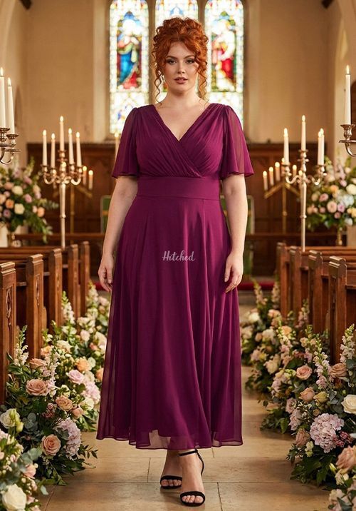 Isabelle Magenta Float Sleeve Maxi Dress, Scarlett & Jo