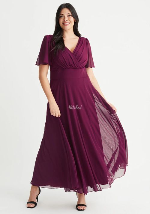 Isabelle Magenta Float Sleeve Maxi Dress, Scarlett & Jo
