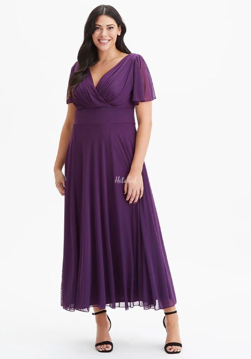 Isabelle Purple Float Sleeve Maxi Dress, Scarlett & Jo