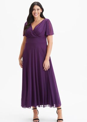Isabelle Purple Float Sleeve Maxi Dress, Scarlett & Jo