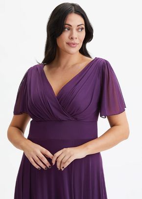 Isabelle Purple Float Sleeve Maxi Dress, Scarlett & Jo