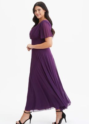 Isabelle Purple Float Sleeve Maxi Dress, Scarlett & Jo