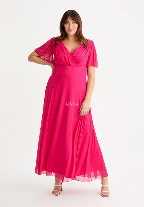 Isabelle Cerise Float Sleeve Maxi Dress, Scarlett & Jo