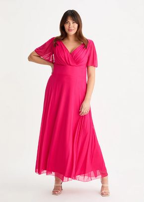 Isabelle Cerise Float Sleeve Maxi Dress, Scarlett & Jo