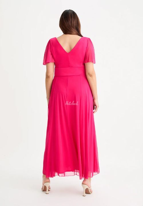 Isabelle Cerise Float Sleeve Maxi Dress, Scarlett & Jo