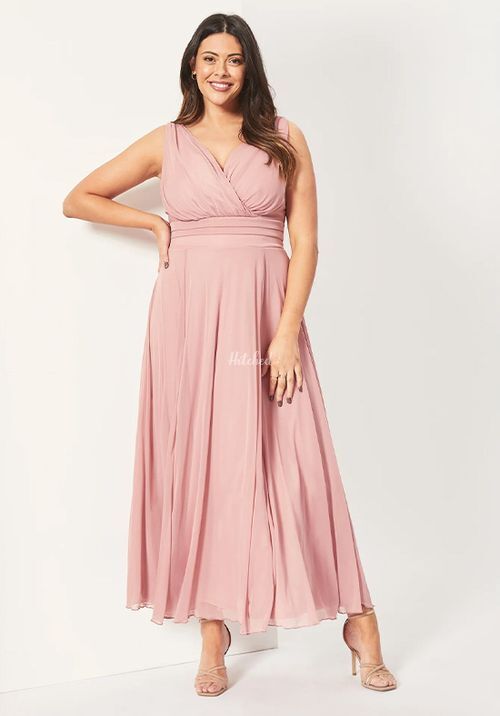 Nancy Marilyn Blush Pink Chiffon Maxi Dress, Scarlett & Jo
