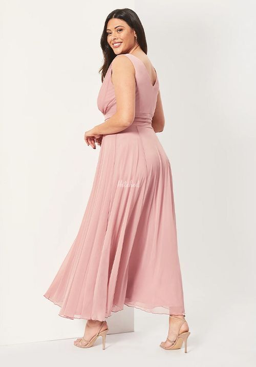 Nancy Marilyn Blush Pink Chiffon Maxi Dress, Scarlett & Jo
