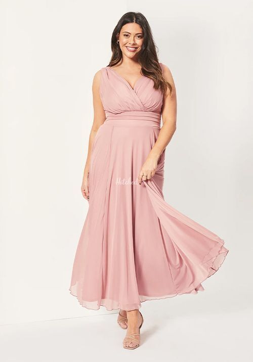 Nancy Marilyn Blush Pink Chiffon Maxi Dress, Scarlett & Jo