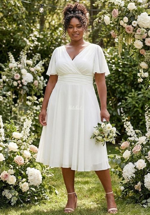 Victoria Solid Ivory Angel Sleeve Mesh Midi Dress, Scarlett & Jo