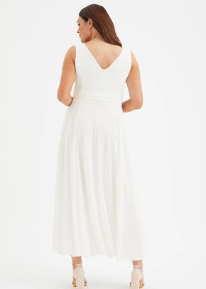 Nancy Marilyn Solid Ivory Mesh Maxi Dress, Scarlett & Jo