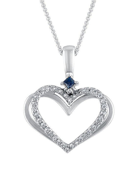 Vera wang shop heart necklace