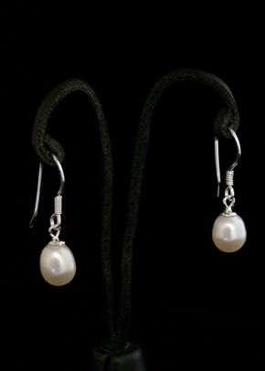 Pearl Drop Earrings, 925