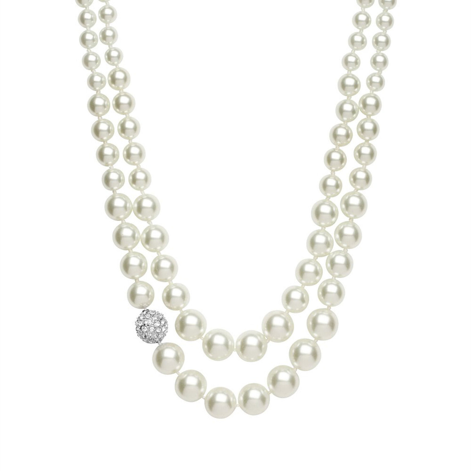 Jon Richard 16' Black And Cream Pearl Beaded Necklace - Jewellery from Jon  Richard UK