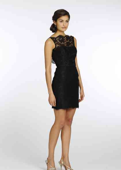 3433 Lazaro Noir Bridesmaid Dresses