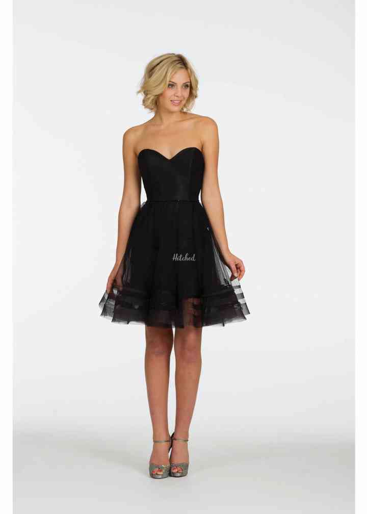 3433 Lazaro Noir Bridesmaid Dresses