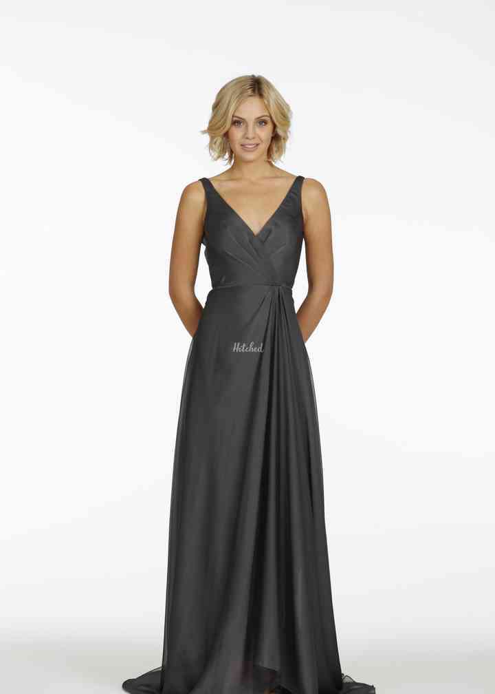 3433 Lazaro Noir Bridesmaid Dresses