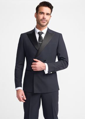 Aspen Navy Tuxedo Blazer, 1333