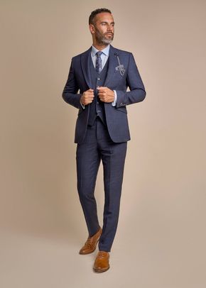 Caridi Navy Three Piece Suit, 1333