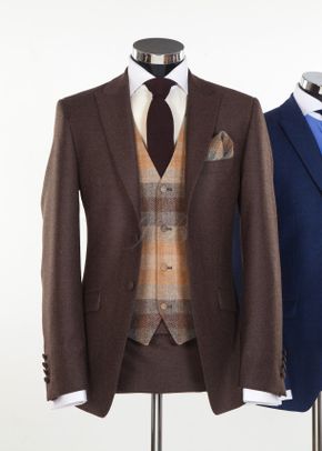 Newbury - Flannel & Tweed Slim Wedding Suit Hire - From Jack Bunneys 2, 825