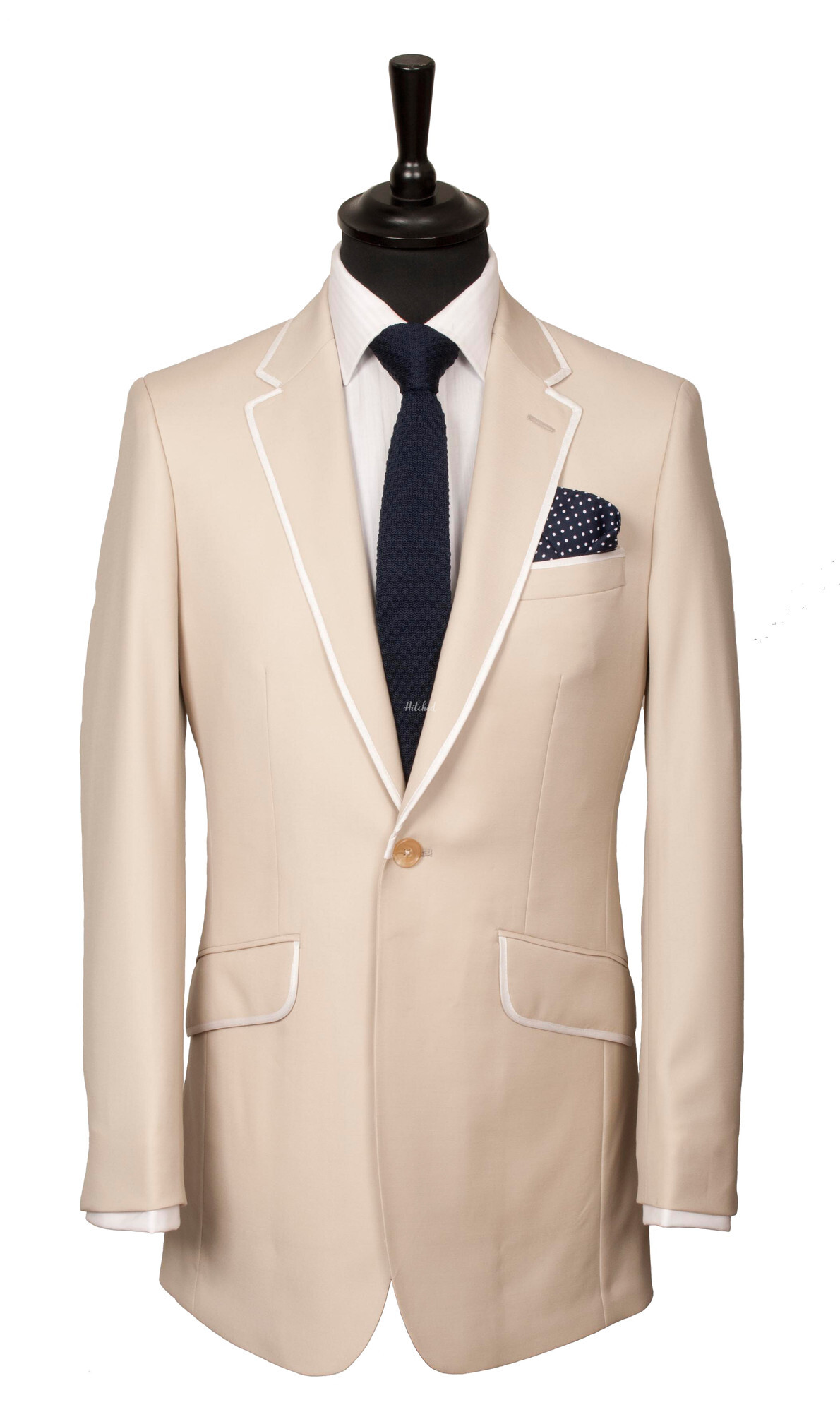 Beige Boating Mens Wedding Suit from King & Allen - hitched.co.uk
