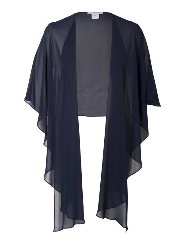 Navy Chiffon Shawl Mother Of The Bride Dress from Chesca - hitched.co.uk