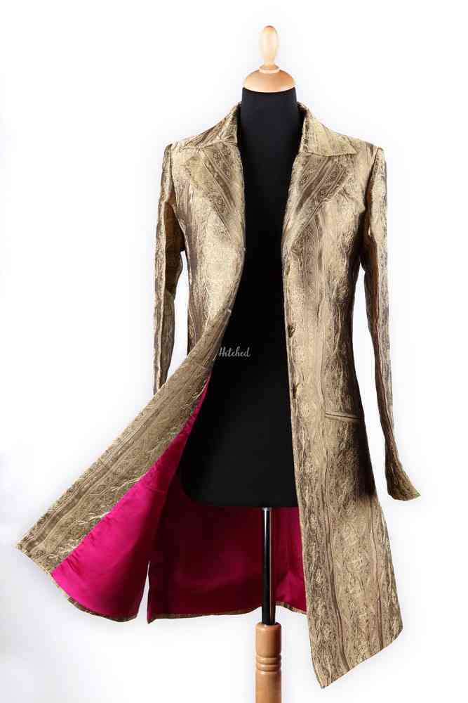 silk coat dress