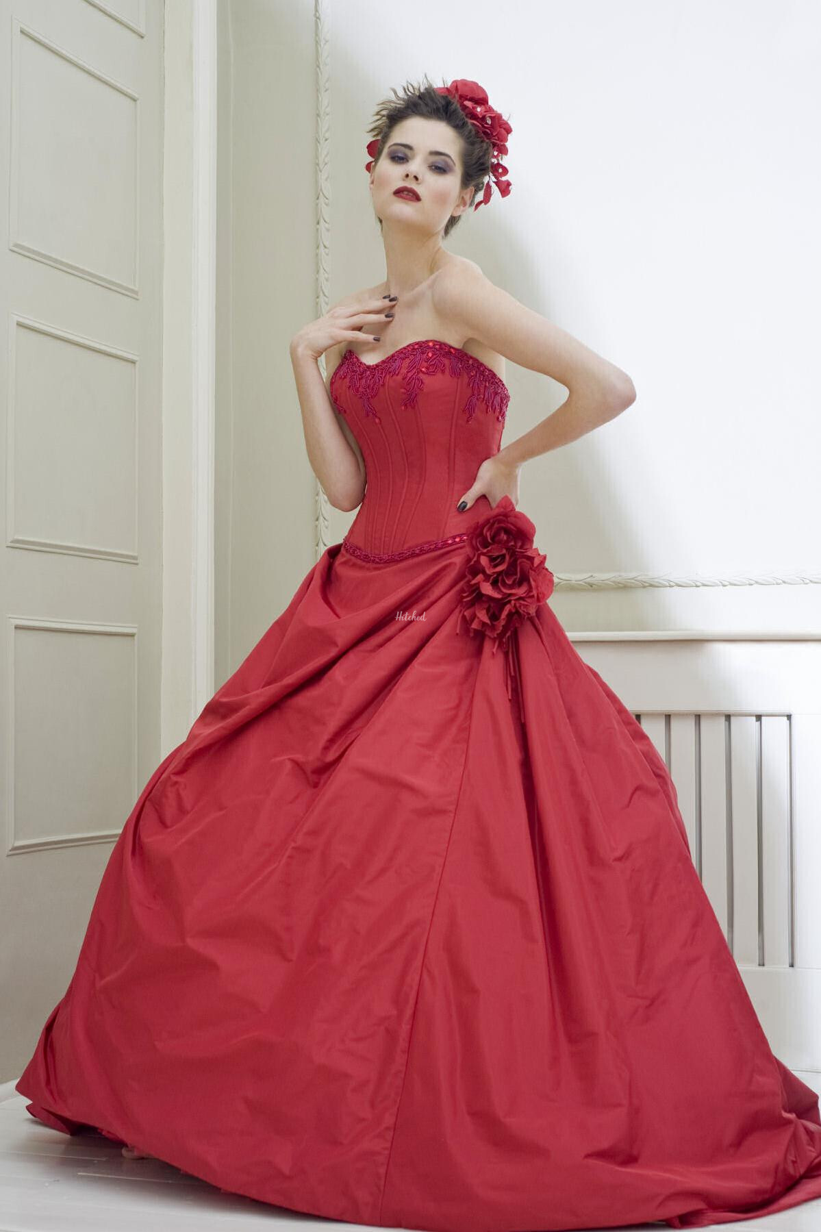 Red Wedding Dresses Bridal Gowns Hitched co uk