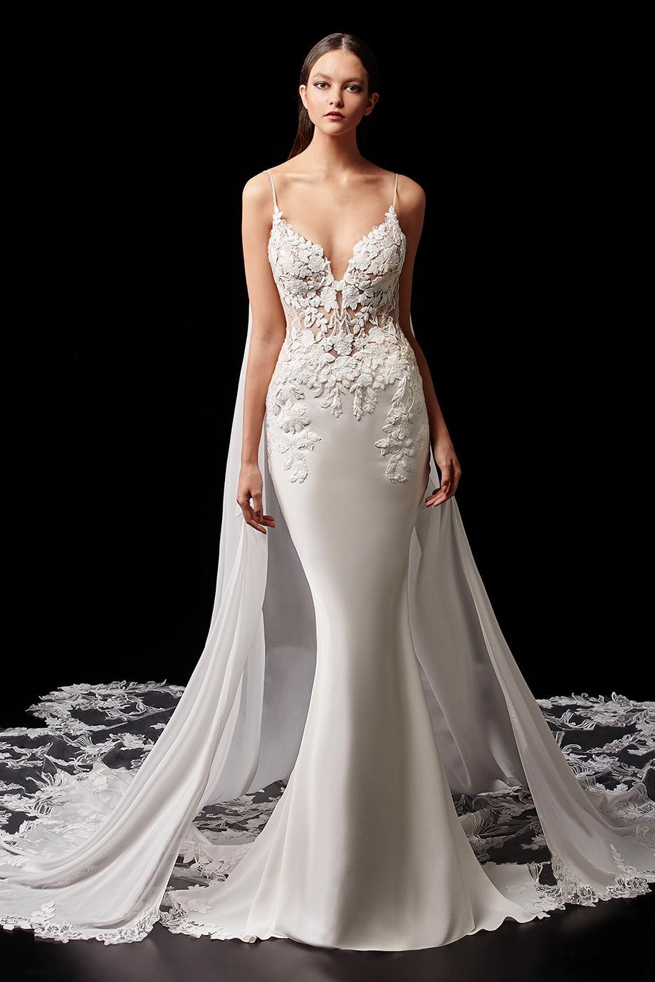 Pearl Cape Wedding Dress from Enzoani hitched.co.uk