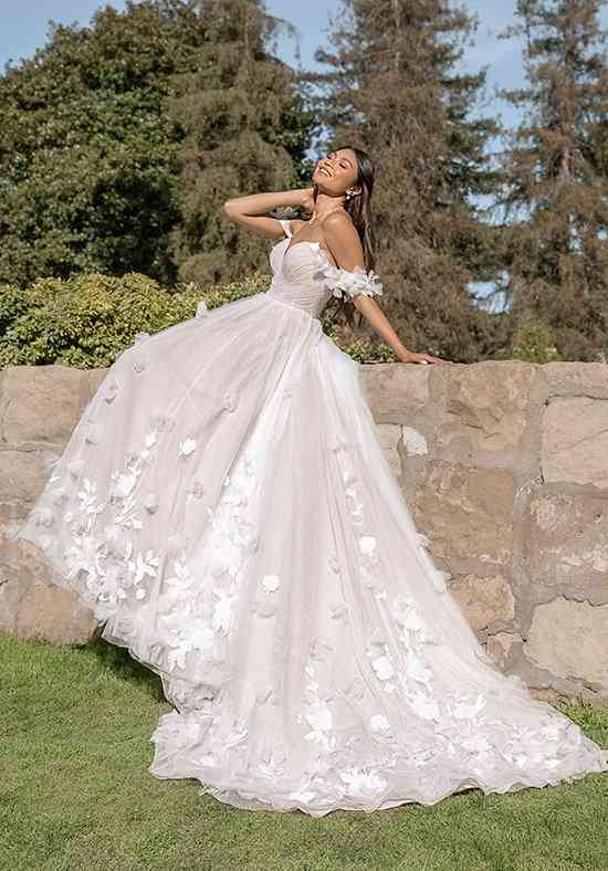 White Colour Net Material Gown