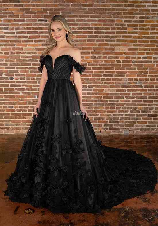 Black Drape Corset Detail Open Back Evening Gown – Rosies Closet