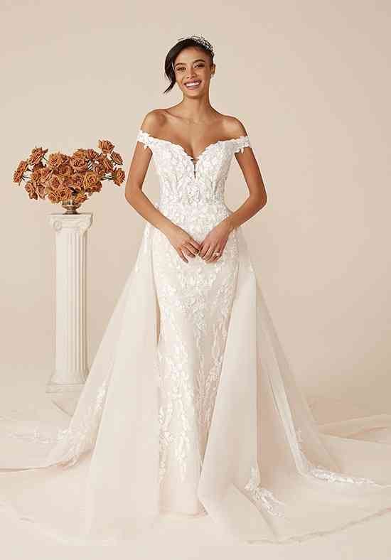 Romantica Collections - Veronica-Anne Full Length Zip Back Ivory Wedding  Dress - on Bride2bride
