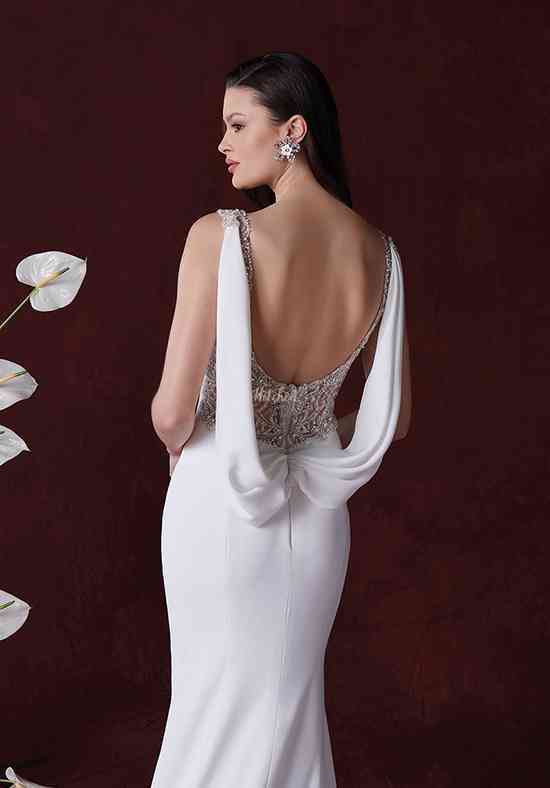 Mikado Wedding Dress Chloe with Front Slit – Olivia Bottega