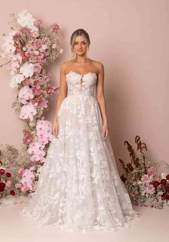 Demi Sweetheart Neckline Fit and Flare Wedding Dress by Madi Lane