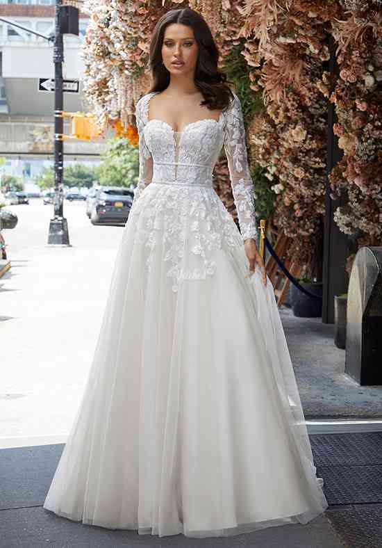 Off Shoulder Applique Lace Wedding Dresses Bridal Ball Gowns
