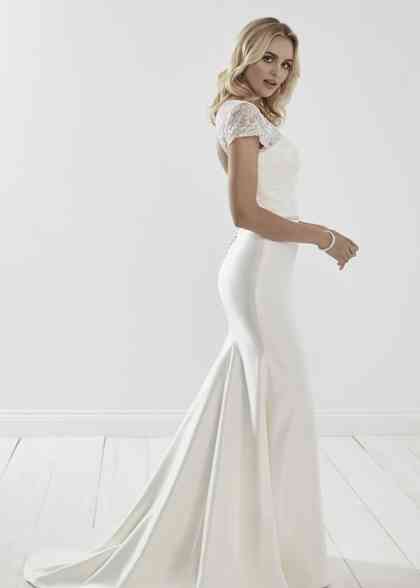 Birch Silk Dress - Short Sleeve Bridal