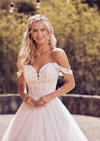 Sophia Tolli Celestina - Floral Wedding Dress - Taffeta & Lace