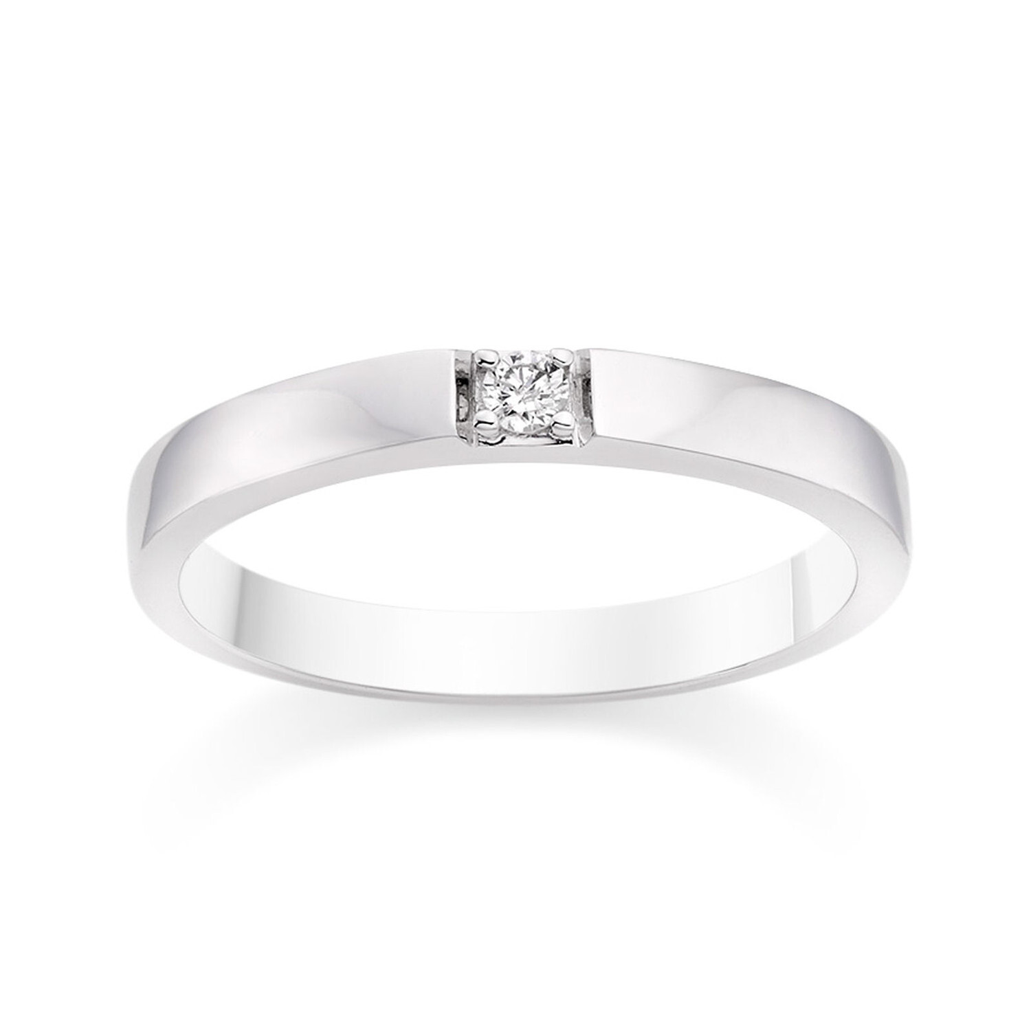 Diamond Wedding Ring 18k White Gold Wedding Ring from Diamond ...