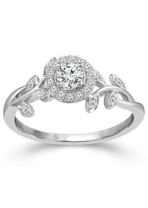 Emmy London 9ct White Gold 0.33ct Total Diamond Ring, 1305