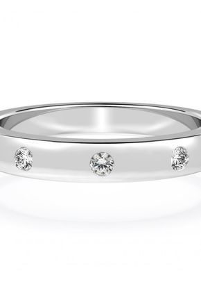 Diamond Set Wedding Ring in 18ct White Gold, 1209